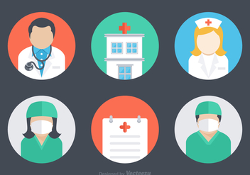 Free Flat Hospital Vector Icons - vector #361629 gratis